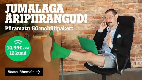5G Piiramatu Äri pakett 12 kuud hinnaga 14.99€!