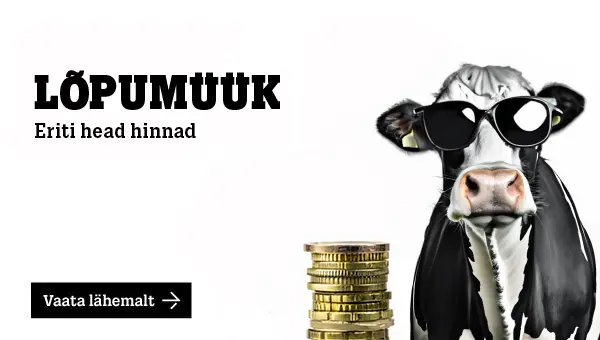 Lõpumüük! Eriti head hinnad.